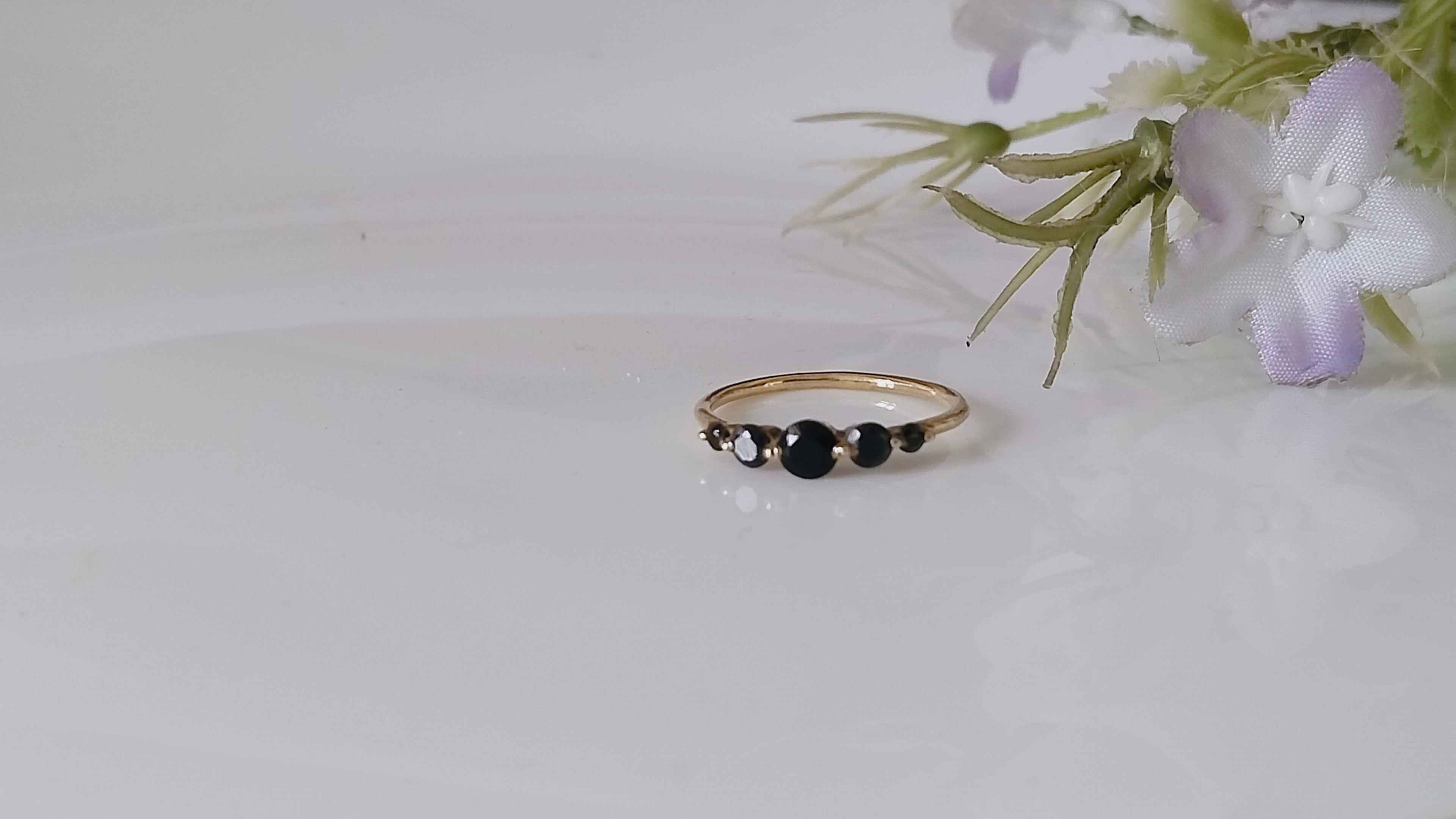 Yellow Topaz Baguette Rose Gold Ring, Minimalist Baguette Ring, Stacking Ring