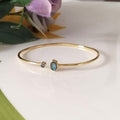 Labradorite 14k Gold Bangle, Minimalist Bangles, Personalized Gift