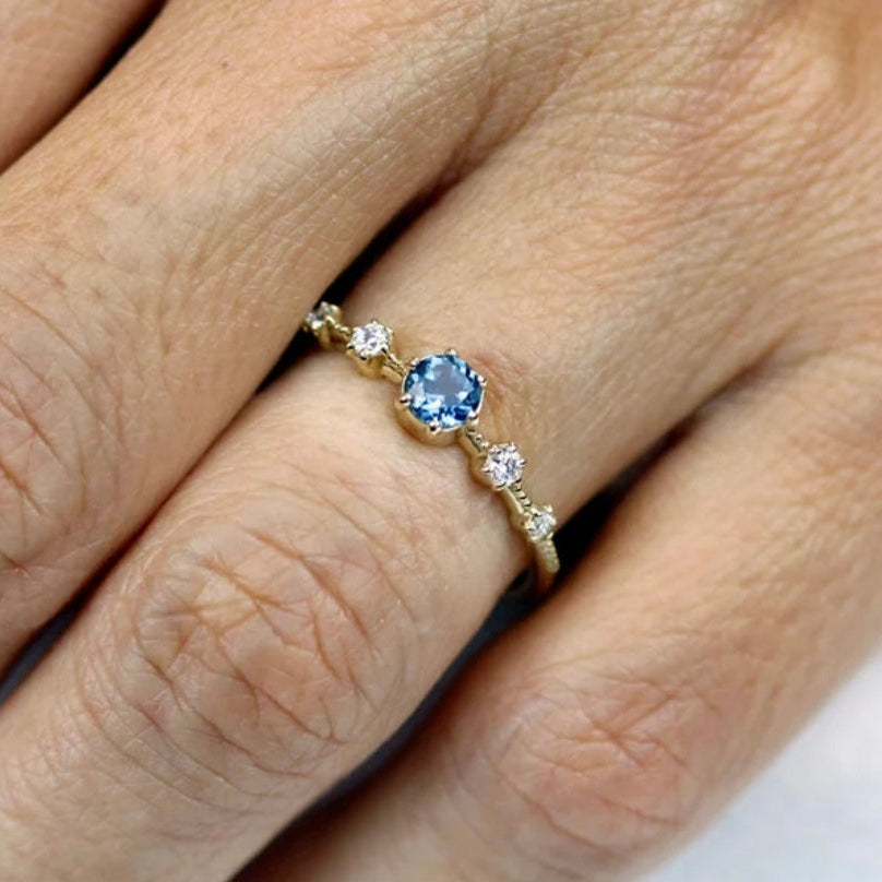 London Topaz 14k Gold Engagement Ring
