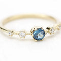 London Topaz 14k Gold Engagement Ring