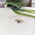 Blue Sapphire 14k Gold Ring, Minimalist Stone Ring, Gift For Her, Personalized Gift